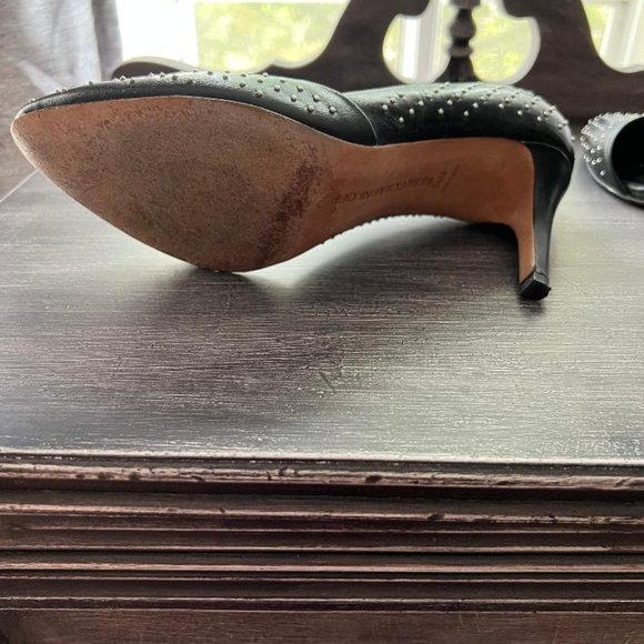 Rebecca Minkoff Black Studded Brie Heels US Size 5.5 - Picture 8 of 8